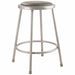 Round Stool Welded Tube Leg Gray 24 H
