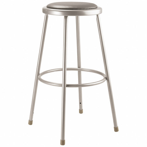 Round Stool Welded Tube Leg Gray 30 H