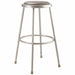 Round Stool Welded Tube Leg Gray 30 H