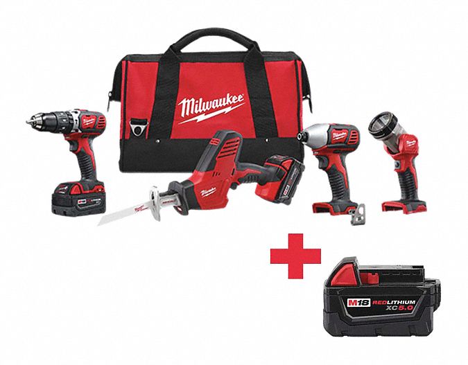 Cordless Combination Kit 4 Tools 18V DC