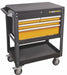 Black  Orange Utility Cart 21 4 Drawer