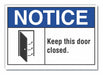 Door Instrction Notice Lbl 5x7in Polyes