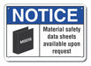 Alum Msds Information Notice Sign 7x10in