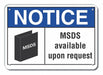 Alum Msds Information Notice Sign 7x10in