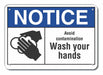 Rflct Wash Hand Notice Sign 10x14in Alum