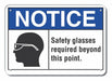 Rflct Eye Notice Sign 10x14in Aluminum