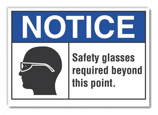 Notice Sign 7 inx10 in Non-PVC Polymer