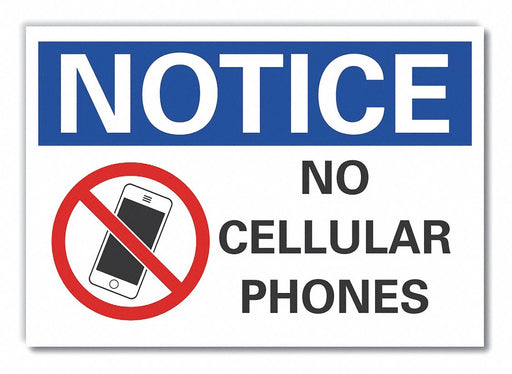 Notice Sign 10in x 14in Non-PVC Polymer