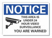 Surveillnce Notice Rflct Label 3 1/2x5in