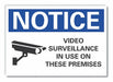 Surveillance Notice Rflctive Label 5x7in
