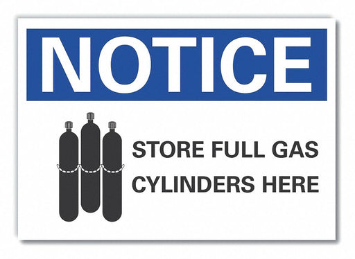 Notice Sign 7 inx10 in Non-PVC Polymer