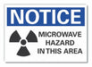 Microwave Notice Rflct Label 7inx10in