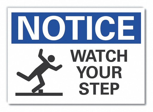 Notice Sign 7 inx10 in Non-PVC Polymer