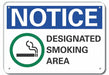 Notice Sign 7 in x 10 in Aluminum