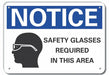 Plastic Eye Notice Sign 7inx10in Plastc