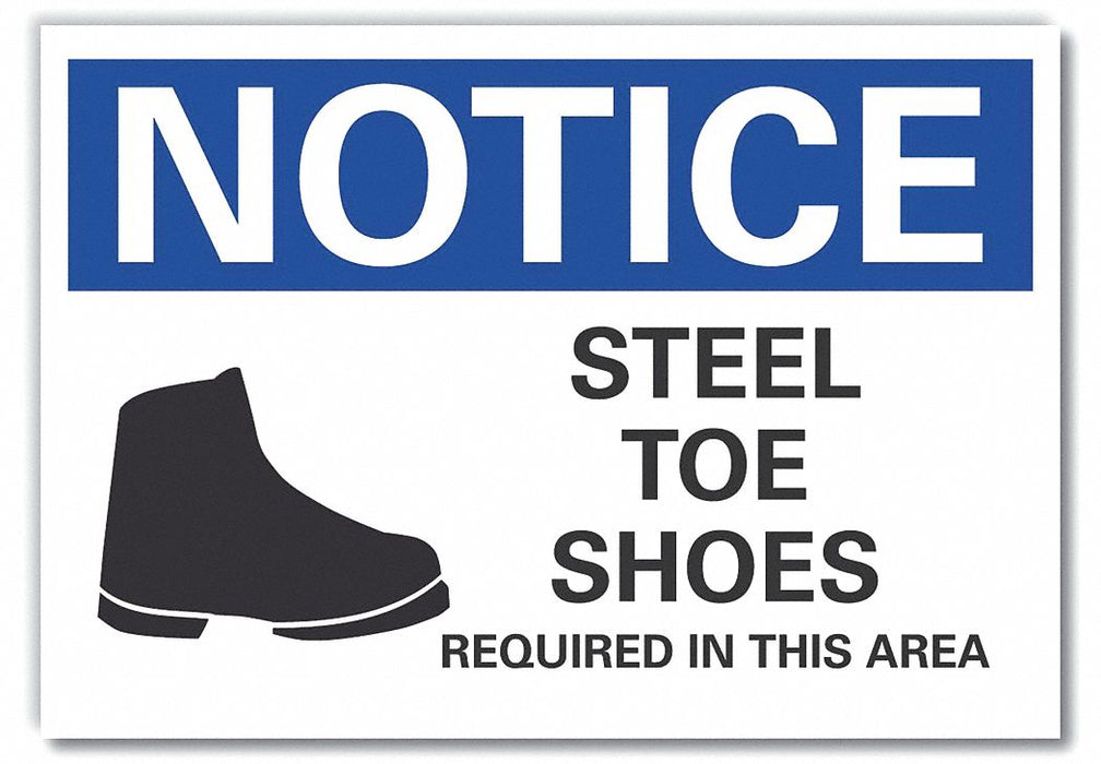 Foot Notice Rflctv Label 3.5inx5in