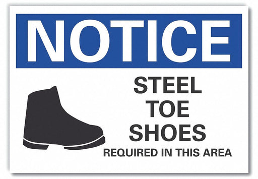 Notice Sign 10inx14in Non-PVC Polymer