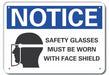 Notice Sign 7 in x 10 in Aluminum