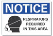 Resprtr Req Notice Rflct Label 5x7in