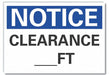 Notice Sign 10inx14in Non-PVC Polymer