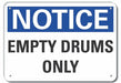 K3084 Storage Notice Sign 7x10in Plastic