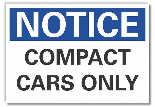 Eco-Decal Parking 7 in x 10 in Non-PVC