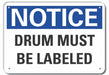 Rflct Hzrdous Mtrl Notice Sign 7x10in