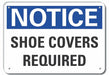 Alum Foot Notice Sign 10x14in Alum