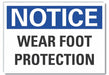 Notice Sign 7 in x 10 in Non-PVC Polymer