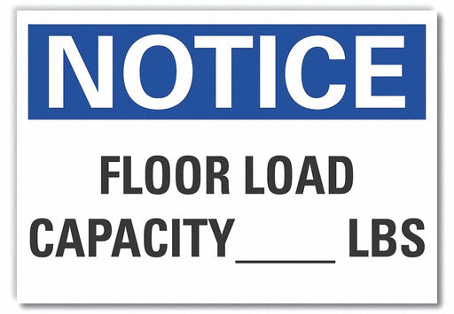 Notice Sign 7 inx10 in Non-PVC Polymer