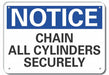 Rflct Cyl Handling Notice Sign 10x14in