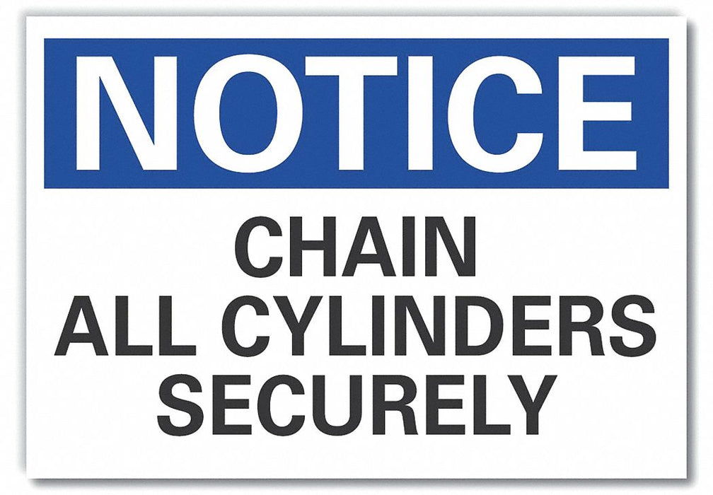 Cylinder Handling Notice Lbl 5x7in