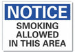 Notice Sign 10in x 14in Non-PVC Polymer