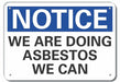 Rflctv Humor Notice Sign 7x10in Aluminum