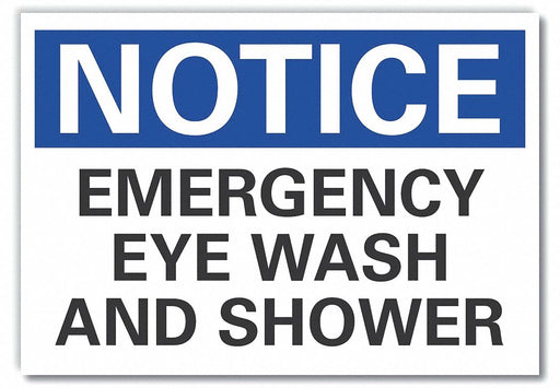 Notice Sign 10 x 14 in Non-PVC Polymer