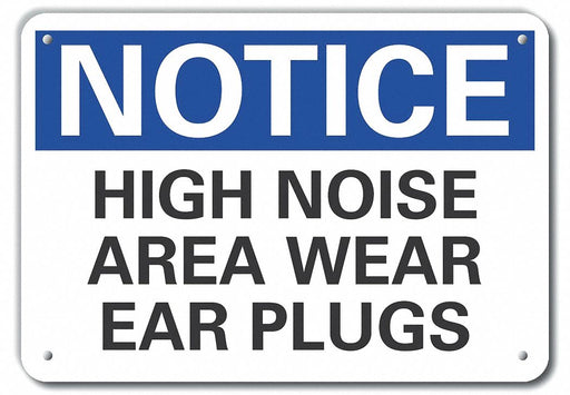 Alum Hearing Notice Sign 7x10in Alum