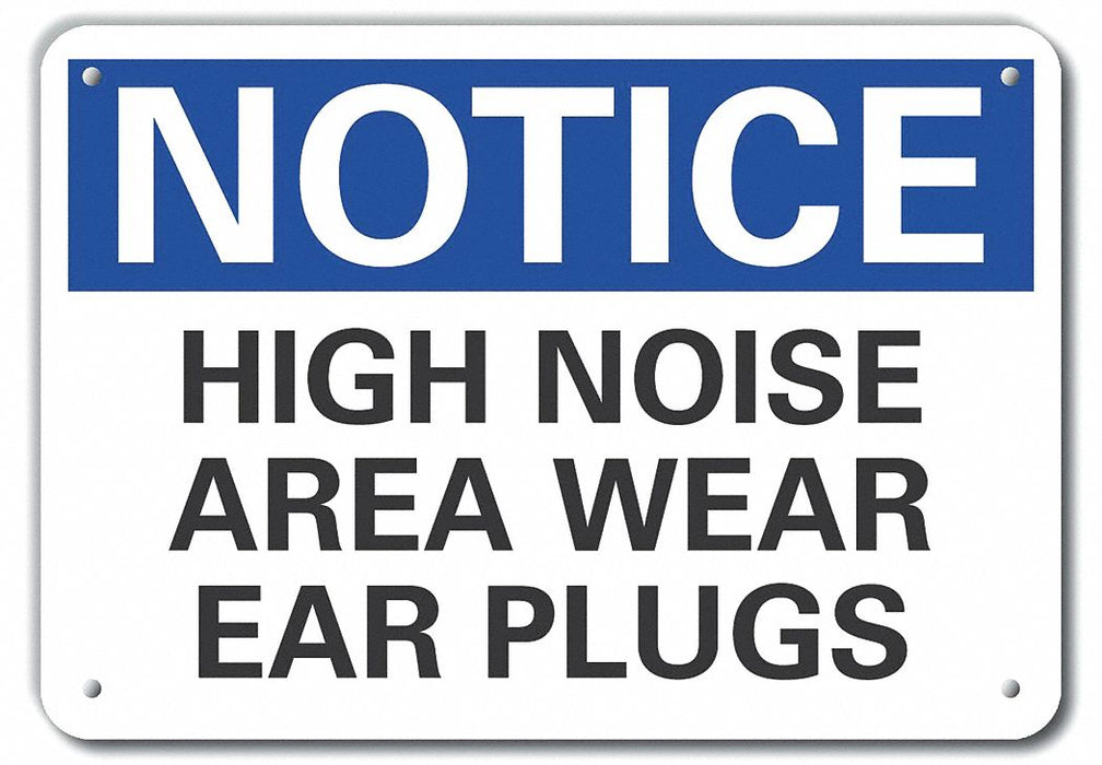 Alum Hearing Notice Sign 10x14in Alum