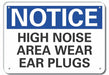 Hearing Notice Sign 10x14in Plastic