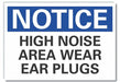 Hearing Notice Label 3.5x5in Polyester