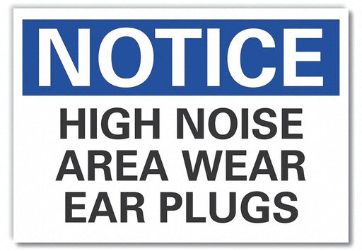 Notice Sign 10in x 14in Non-PVC Polymer