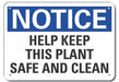 Rflctv Cleaning Notice Sign 10x14in Alum