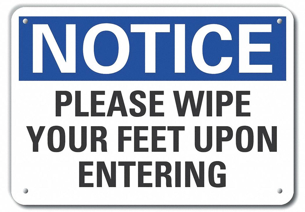 Rflctive Information Notice Sign 7x10in