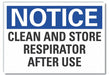 Respirator Required Notice Lbl 3.5x5in