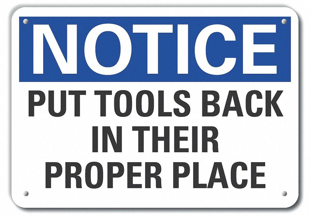 Rflctv Cleaning Notice Sign 10x14in Alum