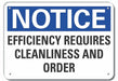 Rflct Cleaning Notice Sign 7x10in Alum