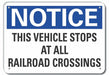 Traffic Safety Notice Sign 7x10in Plstc