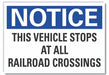 Traffic Safety Notice Rflctv Label 5x7in
