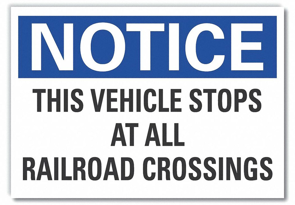 Traffic Safety Notice Rflctv Lbl 3.5x5in