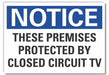 Srveillnce Notice Label 10x14in Polyest