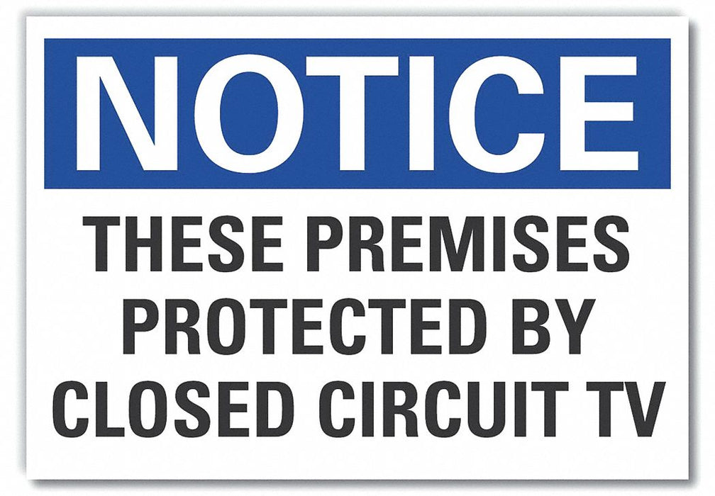 Surveillnce Notice Rflct Label 3 1/2x5in